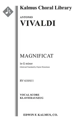 Magnificat, RV 610/611: Partytura wokalna - Magnificat, RV 610/611: Vocal score