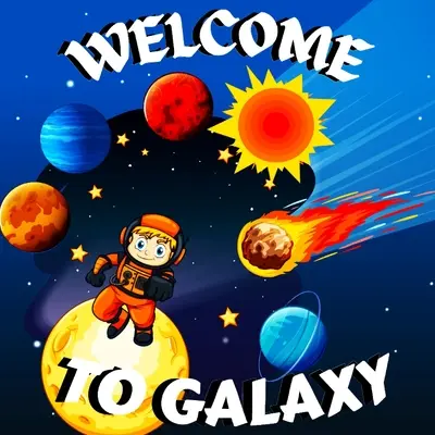 Welcome to Galaxy Book for Kids: Kolorowa książka edukacyjna i rozrywkowa dla dzieci / Jasna i kolorowa książka dla dzieci o galaktyce z czystym, trybem - Welcome to Galaxy Book for Kids: Colorful Educational and Entertaining Book for Kids/ A Bright and Colourful Children's Galaxy Book with a Clean, Mode