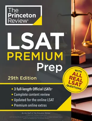 Princeton Review LSAT Premium Prep, wydanie 29: 3 prawdziwe testy wstępne LSAT + strategie i przegląd - Princeton Review LSAT Premium Prep, 29th Edition: 3 Real LSAT Preptests + Strategies & Review