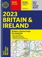 2023 Philip's Road Atlas Britain and Ireland - (A4 Spiral)