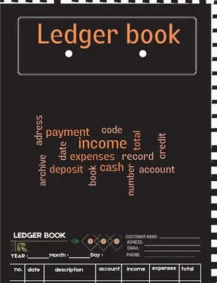 Ledger Book: Kompletny notatnik do śledzenia wydatków, księga wydatków, książka rekordów księgowych dla małych firm lub do użytku osobistego - Ledg - Ledger Book: A Complete Expense Tracker Notebook, Expense Ledger, Bookkeeping Record Book for Small Business or Personal Use - Ledg