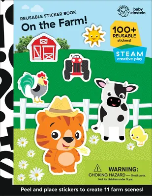 Baby Einstein: Na farmie! Książeczka z naklejkami wielokrotnego użytku: Książeczka z naklejkami wielokrotnego użytku - Baby Einstein: On the Farm! Reusable Sticker Book: Reusable Sticker Book