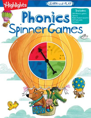 Zabawy z foniką na spinnerze z serii „Ucz się i baw - Highlights Learn-And-Play Phonics Spinner Games