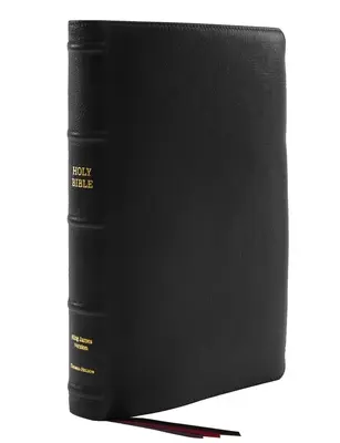 Kjv, cienka Biblia, duży druk, skóra kozia Premium, czarna, kolekcja Premier, czerwona litera, wygodny druk: Biblia Święta, Wersja Króla Jakuba - Kjv, Thinline Bible, Large Print, Premium Goatskin Leather, Black, Premier Collection, Red Letter, Comfort Print: Holy Bible, King James Version