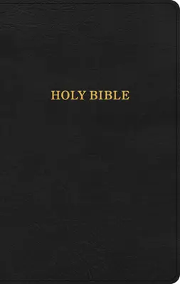 KJV Thinline Reference Bible, czarna skóra dotykowa - KJV Thinline Reference Bible, Black Leathertouch