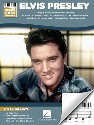 Elvis Presley - Super łatwy śpiewnik z tekstami na fortepian - Elvis Presley - Super Easy Piano Songbook with Lyrics