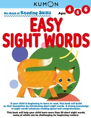 Moja księga umiejętności czytania: Łatwe słowa - My Book of Reading Skills: Easy Sight Words