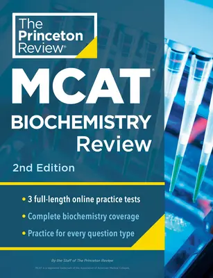 Princeton Review MCAT Biochemistry Review, 2nd Edition: Kompletne przygotowanie merytoryczne + testy praktyczne - Princeton Review MCAT Biochemistry Review, 2nd Edition: Complete Content Prep + Practice Tests