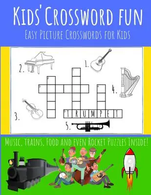 Krzyżówka dla dzieci: Kids' Crossword Fun: Łatwe i zabawne krzyżówki dla dzieci. Świetne zdjęcia i definicje z mnóstwem tematów.