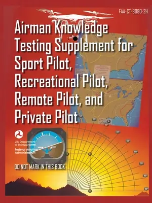 Airman Knowledge Testing Supplement for Sport Pilot, Recreational Pilot, Remote (Drone) Pilot, and Private Pilot FAA-CT-8080-2H: Studium szkolenia lotniczego - Airman Knowledge Testing Supplement for Sport Pilot, Recreational Pilot, Remote (Drone) Pilot, and Private Pilot FAA-CT-8080-2H: Flight Training Study