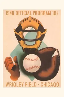 Plakat Vintage Journal Wrigley Field z fantomowym łapaczem - Vintage Journal Wrigley Field Poster with Phantom Catcher