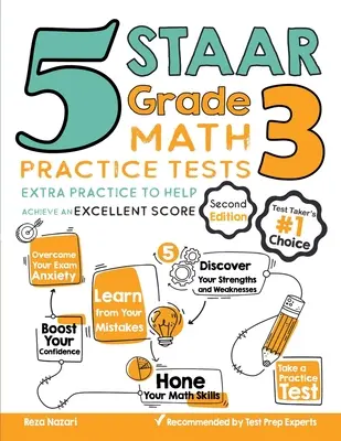 5 testów praktycznych z matematyki STAAR dla klasy 3: Dodatkowe ćwiczenia, które pomogą osiągnąć doskonały wynik - 5 STAAR Grade 3 Math Practice Tests: Extra Practice to Help Achieve an Excellent Score