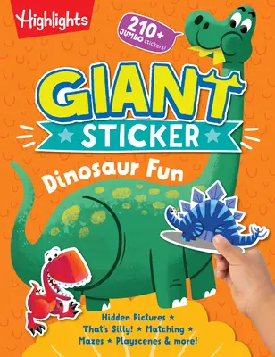 Gigantyczne naklejki z dinozaurami - Giant Sticker Dinosaur Fun