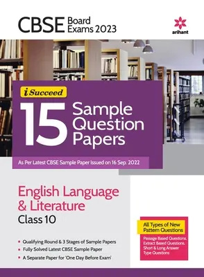 CBSE Board Exam 2023 - I-Succeed 15 Sample Question Papers JĘZYK ANGIELSKI I LITERATURA Klasa 10. - CBSE Board Exam 2023 -I-Succeed 15 Sample Question Papers ENGLISH LANGUAGE & LITERATURE Class 10th