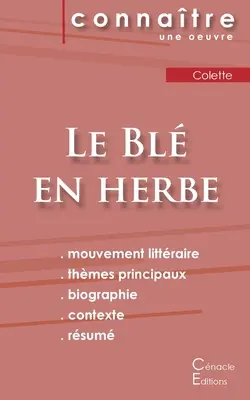 Fiche de lecture Le Bl en herbe de Colette (Analyse littraire de rfrence et rsum complet)