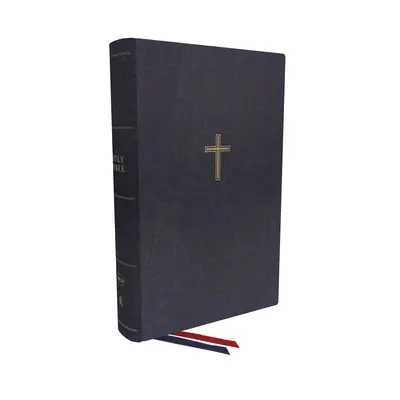 Nkjv, jednokolumnowa Biblia z szerokim marginesem, tkanina na tekturze, niebieska, czerwona litera, wygodny druk: Biblia Święta, Nowa Wersja Króla Jakuba - Nkjv, Single-Column Wide-Margin Reference Bible, Cloth Over Board, Blue, Red Letter, Comfort Print: Holy Bible, New King James Version
