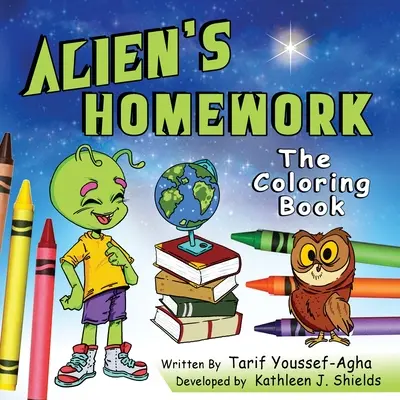 Praca domowa kosmity, kolorowanka - Alien's Homework, The Coloring Book