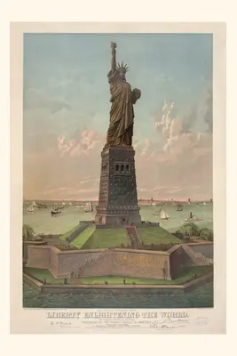 Vintage Journal Liberty Enlightening the World, port w Nowym Jorku - Vintage Journal Liberty Enlightening the World, New York Harbor