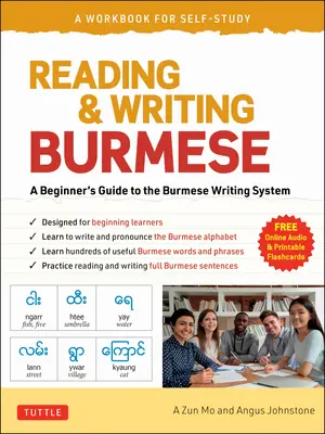 Czytanie i pisanie po birmańsku: zeszyt ćwiczeń do samodzielnej nauki: Naucz się poprawnie czytać, pisać i wymawiać po birmańsku - Reading & Writing Burmese: A Workbook for Self-Study: Learn to Read, Write and Pronounce Burmese Correctly