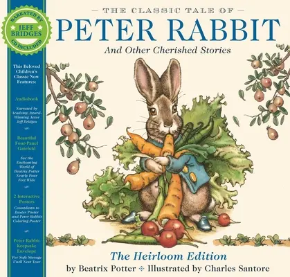 The Classic Tale of Peter Rabbit Heirloom Edition: Wydanie klasyczne w twardej oprawie z płytą CD audio z narracją Jeffa Bridgesa - The Classic Tale of Peter Rabbit Heirloom Edition: The Classic Edition Hardcover with Audio CD Narrated by Jeff Bridges