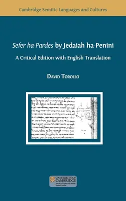 Sefer ha-Pardes autorstwa Jedaiah ha-Penini - Sefer ha-Pardes by Jedaiah ha-Penini