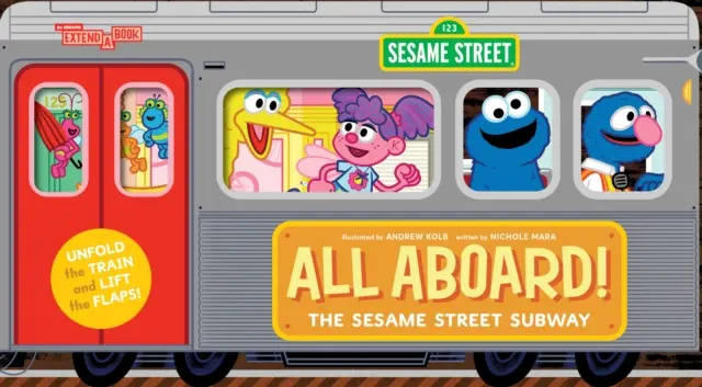 Wszyscy na pokład! Metro na Ulicy Sezamkowej (Abrams Extend-A-Book) - All Aboard! the Sesame Street Subway (an Abrams Extend-A-Book)