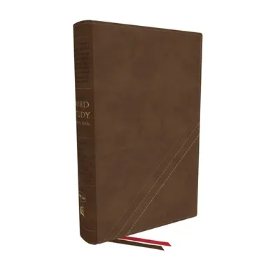 Nkjv, Word Study Reference Bible, Leathersoft, Brown, Red Letter, Thumb Indexed, Comfort Print: 2000 słów kluczowych, które odkrywają znaczenie Biblii - Nkjv, Word Study Reference Bible, Leathersoft, Brown, Red Letter, Thumb Indexed, Comfort Print: 2,000 Keywords That Unlock the Meaning of the Bible