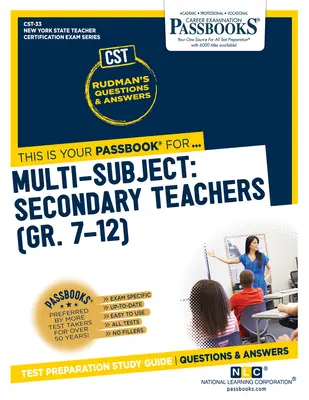 Multi-Subject: Secondary Teachers (Gr. 7-12) (Cst-33): Passbooks Study Guidevolume 33