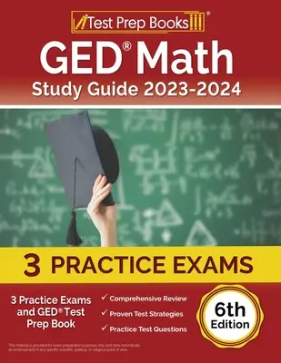 GED Math Study Guide 2023-2024: 3 egzaminy praktyczne i książka przygotowawcza do testu GED [6th Edition] - GED Math Study Guide 2023-2024: 3 Practice Exams and GED Test Prep Book [6th Edition]