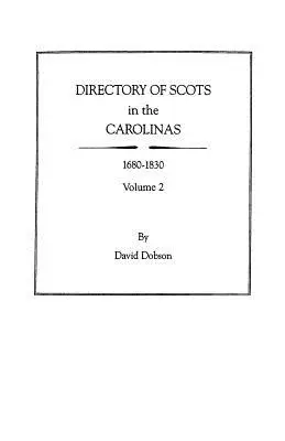 Katalog Szkotów w Karolinach, tom 2 - Directory of Scots in the Carolinas, Volume 2