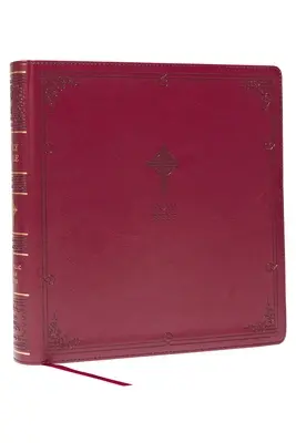 Nabre XL, wydanie katolickie, skórzana oprawa, bordowy, wygodny druk: Pismo Święte - Nabre XL, Catholic Edition, Leathersoft, Burgundy, Comfort Print: Holy Bible