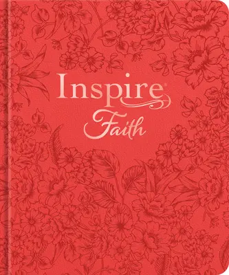 Inspire Faith Bible Nlt, Filament-Enabled Edition (twarda oprawa, skóropodobna, Coral Blooms): Biblia do kolorowania i kreatywnego pisania - Inspire Faith Bible Nlt, Filament-Enabled Edition (Hardcover Leatherlike, Coral Blooms): The Bible for Coloring & Creative Journaling