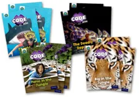 Project X CODE Extra: Green Book Band, Oxford, poziom 5: Jungle Trail i Shark Dive, zestaw klasowy 12 sztuk - Project X CODE Extra: Green Book Band, Oxford Level 5: Jungle Trail and Shark Dive, Class pack of 12