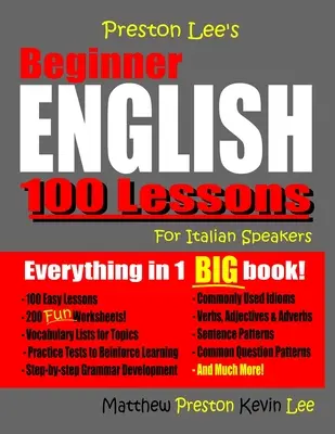 Angielski dla początkujących Preston Lee 100 lekcji dla osób mówiących po włosku - Preston Lee's Beginner English 100 Lessons For Italian Speakers