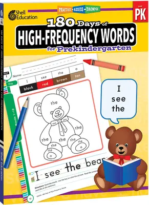 180 Days of High-Frequency Words for Prekindergarten: Ćwicz, oceniaj, diagnozuj - 180 Days of High-Frequency Words for Prekindergarten: Practice, Assess, Diagnose