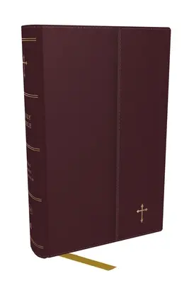 Kompaktowa Biblia KJV z 43 000 odnośników, bordowa skórzana oprawa z klapką, czerwone litery, wygodny druk: Holy Bible, King James Version: Biblia Święta, K - KJV Compact Bible W/ 43,000 Cross References, Burgundy Leatherflex with Flap, Red Letter, Comfort Print: Holy Bible, King James Version: Holy Bible, K