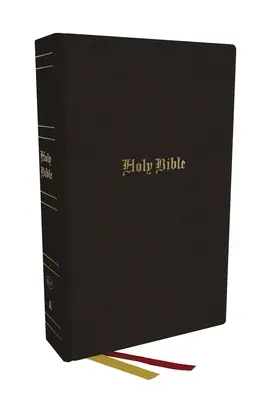 KJV Holy Bible, Super Giant Print Reference Bible, czarna, prawdziwa skóra, 43 000 odnośników, czerwona litera, wygodny druk: Biblia Króla Jakuba - KJV Holy Bible, Super Giant Print Reference Bible, Black, Genuine Leather, 43,000 Cross References, Red Letter, Comfort Print: King James Version