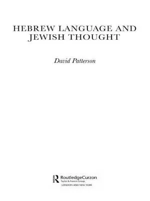 Język hebrajski i myśl żydowska - Hebrew Language and Jewish Thought