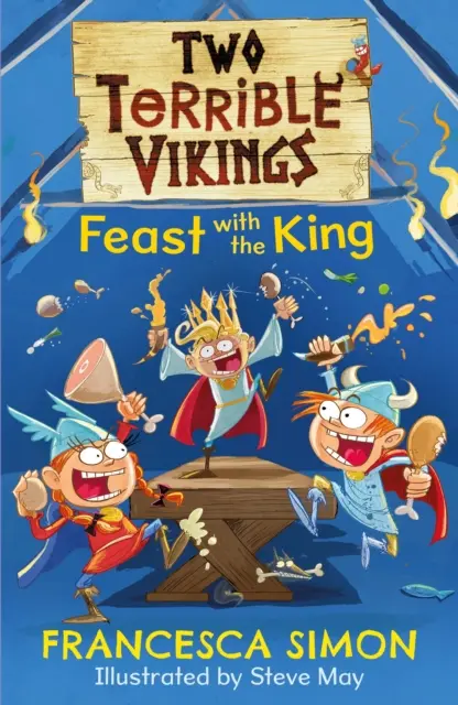 Dwóch strasznych wikingów ucztuje z królem - Two Terrible Vikings Feast with the King