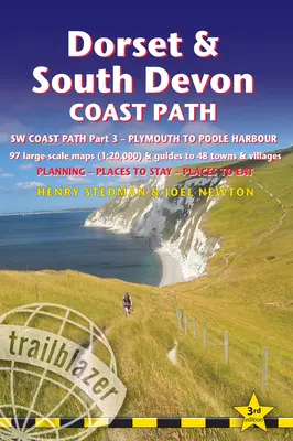 Dorset & South Devon Coast Path: (Sw Coast Path Part 3) - zawiera 97 dużych map pieszych i przewodników po 48 miastach i wioskach - planowanie, miejsca do odwiedzenia - Dorset & South Devon Coast Path: (Sw Coast Path Part 3) - Includes 97 Large-Scale Walking Maps & Guides to 48 Towns and Villages - Planning, Places to