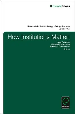 Jak instytucje mają znaczenie! - How Institutions Matter!