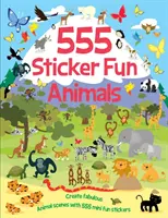 555 Naklejkowa zabawa - Zwierzęta Książka ćwiczeń - 555 Sticker Fun - Animals Activity Book