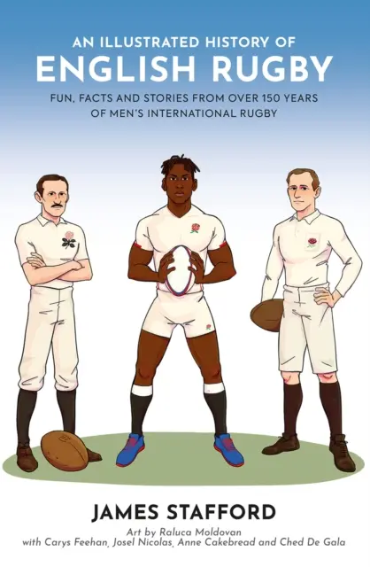 Ilustrowana historia angielskiego rugby - zabawy, fakty i historie z ponad 150 lat międzynarodowego rugby mężczyzn - Illustrated History of English Rugby - Fun, Facts and Stories from over 150 Years of Men's International Rugby