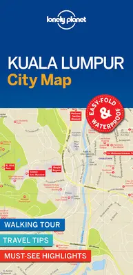 Lonely Planet Kuala Lumpur mapa miasta 1 - Lonely Planet Kuala Lumpur City Map 1