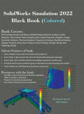 SolidWorks Simulation 2022 Black Book (kolorowy) - SolidWorks Simulation 2022 Black Book (Colored)