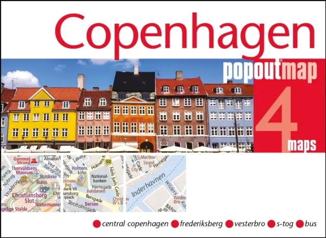 Mapa wyskakująca Kopenhagi - Copenhagen Popout Map