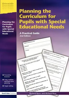 Planowanie programu nauczania dla uczniów ze specjalnymi potrzebami edukacyjnymi: Praktyczny przewodnik - Planning the Curriculum for Pupils with Special Educational Needs: A Practical Guide