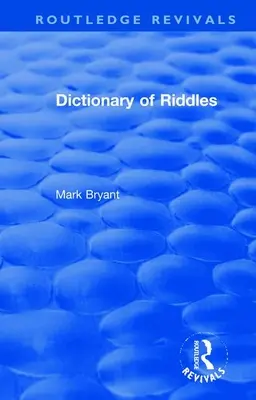 Słownik zagadek - Dictionary of Riddles