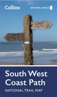 Krajowy szlak South West Coast Path Mapa - South West Coast Path National Trail Map