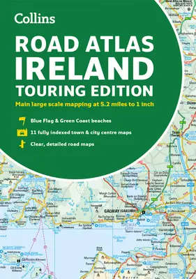 Atlas drogowy Irlandii: Touring Edition A4 Paperback - Road Atlas Ireland: Touring Edition A4 Paperback